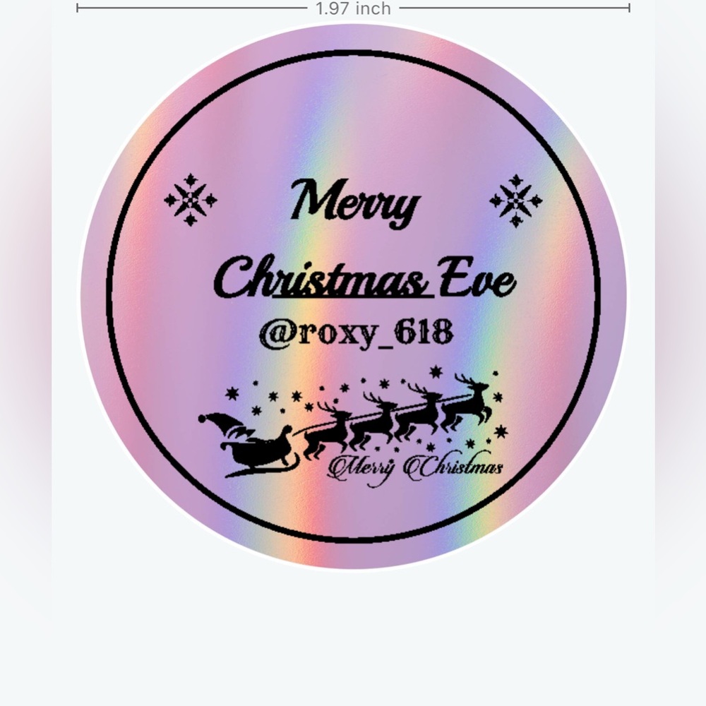 50 Custom Festive QR Personalized & Thank You Stickers NWT - Picture 6 of 6